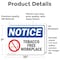 Signmission Tobacco Free Workplace OSHA Notice Sign, Vinyl Decal, 10in W x 7in L, 2PK OS-2PACK-NS-D-710-L-16737 - alternate 6